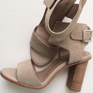 Joie Opal Suede Sandal Heels, Size 38